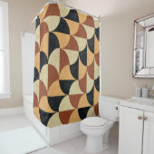 Oude marmeren vloer, geometrische naadloze textuur douchegordijn (In situ)