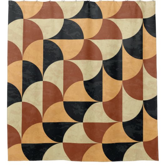 Oude marmeren vloer, geometrische naadloze textuur douchegordijn (Voorkant)