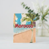 Oude Marokkaanse vakantiereisposter Briefkaart (Staand voorkant)