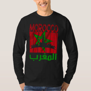 Oude Marokko  Ik hou van Marokko Kaart Marokko Voe T-shirt