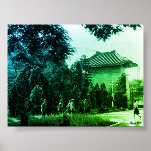Oude martelarenpark in Kanton, China Poster (Voorkant)