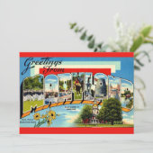 Oude Maryland-groet Kaart (Staand voorkant)