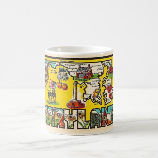 Oude Maryland sticker koffiemok (Center)