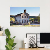 OUDE MASONISCHE LODGE EN SCHOOLHUIS POSTER (Thuiskantoor)