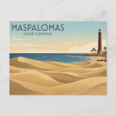 Oude Maspalomas Duinen - Minimalistische Gran Cana Briefkaart (Voorkant)