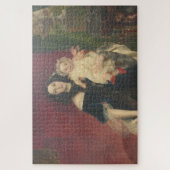 Oude masters die een vrouw schilderen terwijl Baby Legpuzzel (Verticaal)