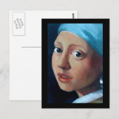 OUDE MASTERS PEARL EARRING BRIEFKAART (Voorkant / Achterkant)