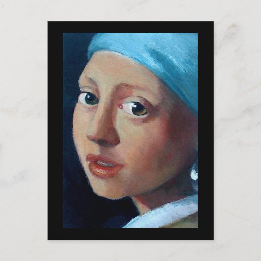 OUDE MASTERS PEARL EARRING BRIEFKAART (Voorkant)