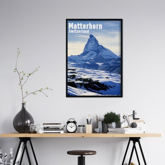 Oude Matterhorn, Zwitserland Poster
