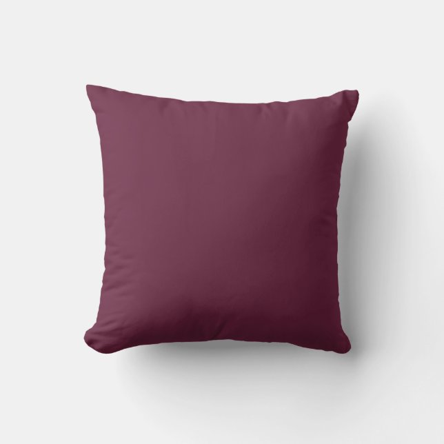 Oude Mauve Solid Plain Color Kussen (Voorkant)