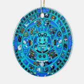 Oude Maya Azteekse symbool - Einde van de wereld?! Keramisch Ornament (Links)
