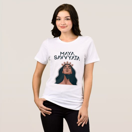 OUDE MAYA SAVVYATA Tri-Blend SHIRT (Voorkant volledig)