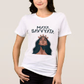 OUDE MAYA SAVVYATA Tri-Blend SHIRT (Voorkant)