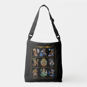 Oude Mayan Gods Crossbody Tas