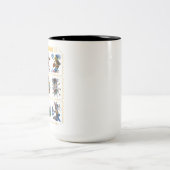 Oude Mayan Gods Tweekleurige Koffiemok (Center)