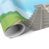 Oude Mayatempel Chichen Itza Piramide Cadeaupapier (Rol Hoek)