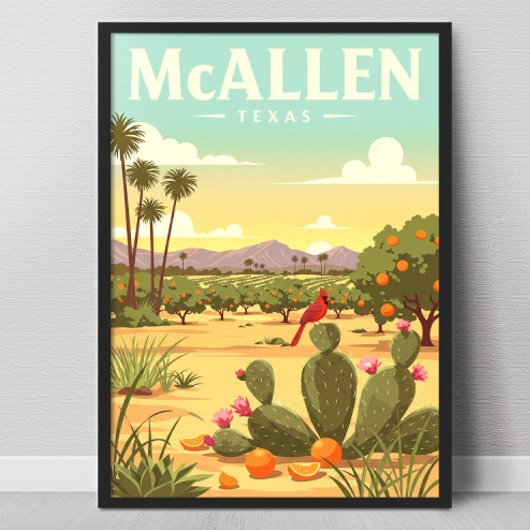 Oude McAllen Texas Poster