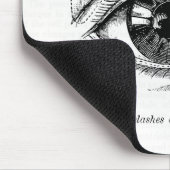 Oude medische tekening van het menselijk oog muismat (Hoek)