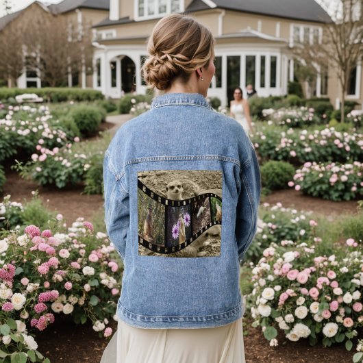 Oude Meerkatten Fotostrip, Denim Jacket (Huwelijk Achterkant)