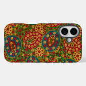 Oude meerkleurige bloementapijt Case-Mate iPhone case (Achterkant (horizontaal))