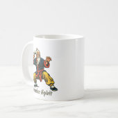 Oude Meester van de Vechtkunst Koffiemok (Voorkant links)