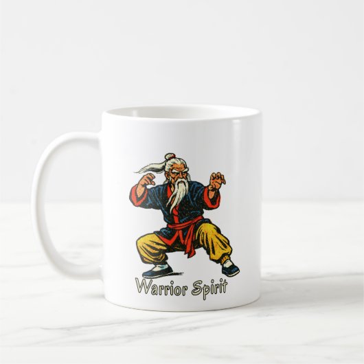 Oude Meester van de Vechtkunst Koffiemok (Links)