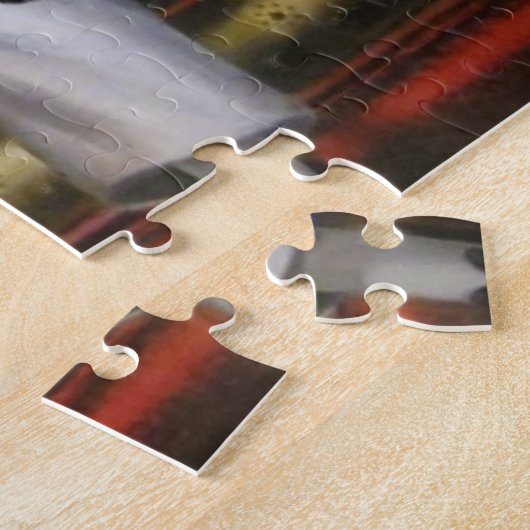 Oude meesters die vrouwen schilderen en twee kinde legpuzzel (Zijkant)