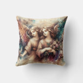 Oude Meesterstijl Angels Art Sierkussen (Achterkant)