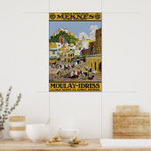 Oude Meknes Marokko Reisposter Print, Moulay Poster (Keuken)