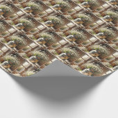 Oude Melkblikje met Daisy Boeket Cadeaupapier (Hoek)