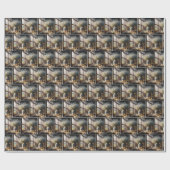 Oude Melkblikje met Daisy Boeket Cadeaupapier (Vlak)