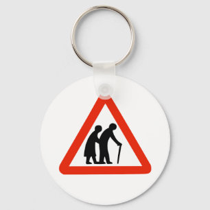 oude mensen sleutelhanger