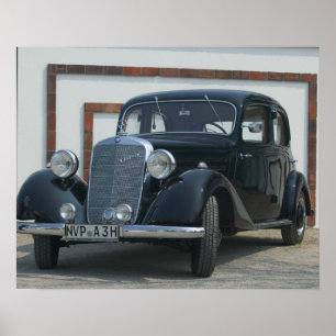 oude mercedes 3 poster