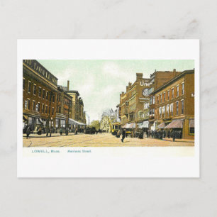 Oude Merrimac Street, Lowell, Massachusetts Briefkaart