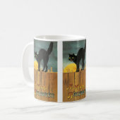 Oude Merry Halloween Kat van Ellen Clapsaddle Koffiemok (Voorkant links)