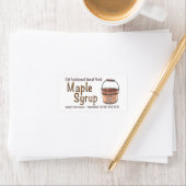 Oude, met fashioned watten gevulde kraan en emmer etiket (Insitu)