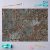 Oude metalen wand B Tissuepapier (Craft)