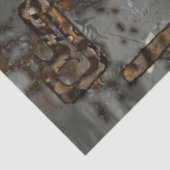 Oude metalen wand B Tissuepapier (Detail)