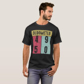 Oude Meter 50e jaar grappig 49-50 jaar oud Birthda T-shirt (Voorkant volledig)