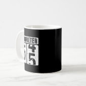 Oude meter 55 Vintage Grappige 55e Ontwerp Koffiemok (Voorkant links)