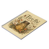 Oude Metselaars Pot met Glowende Vuurvliegjes Notitieboek (Linkerzijde)