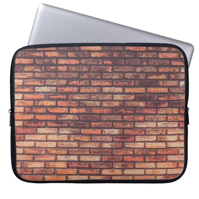 oude metselmuurachtergrond, hipste laptop sleeve (Voorkant)