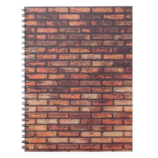 oude metselmuurachtergrond, hipste notitieboek (Voorkant)