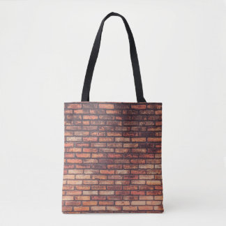 oude metselmuurachtergrond, hipste tote bag
