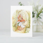 Oude mevrouw Rabbit (Little Red Riding Hood) (B Po Kaart (Staand voorkant)