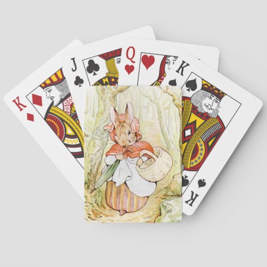 Oude mevrouw Rabbit (Little Red Riding Hood) (B Po Pokerkaarten (Achterkant)