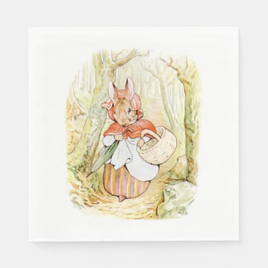 Oude mevrouw Rabbit (Little Red Riding Hood) (B Po Servet (Voorkant)