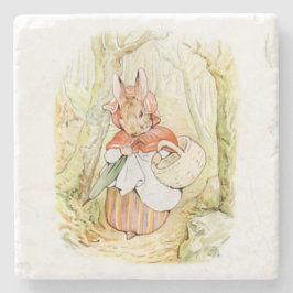 Oude mevrouw Rabbit (Little Red Riding Hood) (B Po Stenen Onderzetter