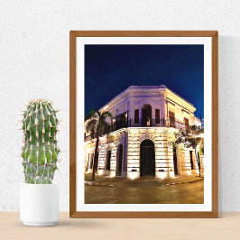 Oude Mexicaanse koloniale architectuur Poster