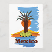 Oude Mexicaanse Palm cartoon Briefkaart (Voorkant)